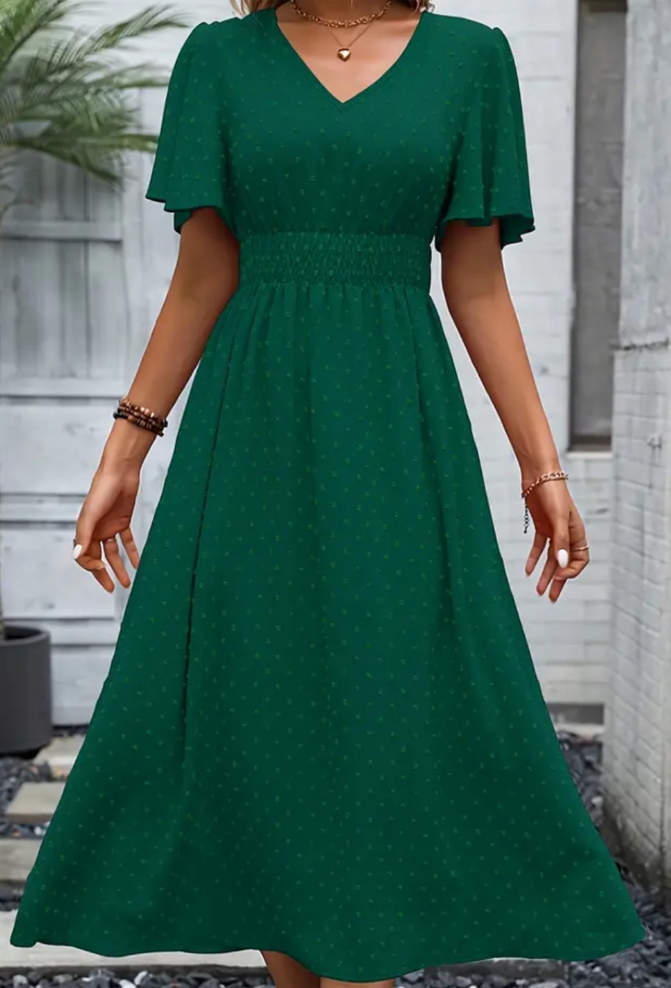 Dark Green Dress