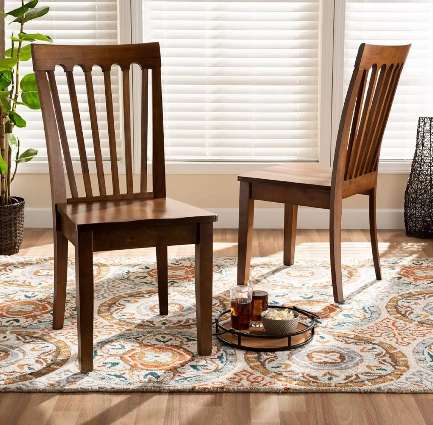 Set of 2 Baxton Studio Louis Dining Chairs thumbnail