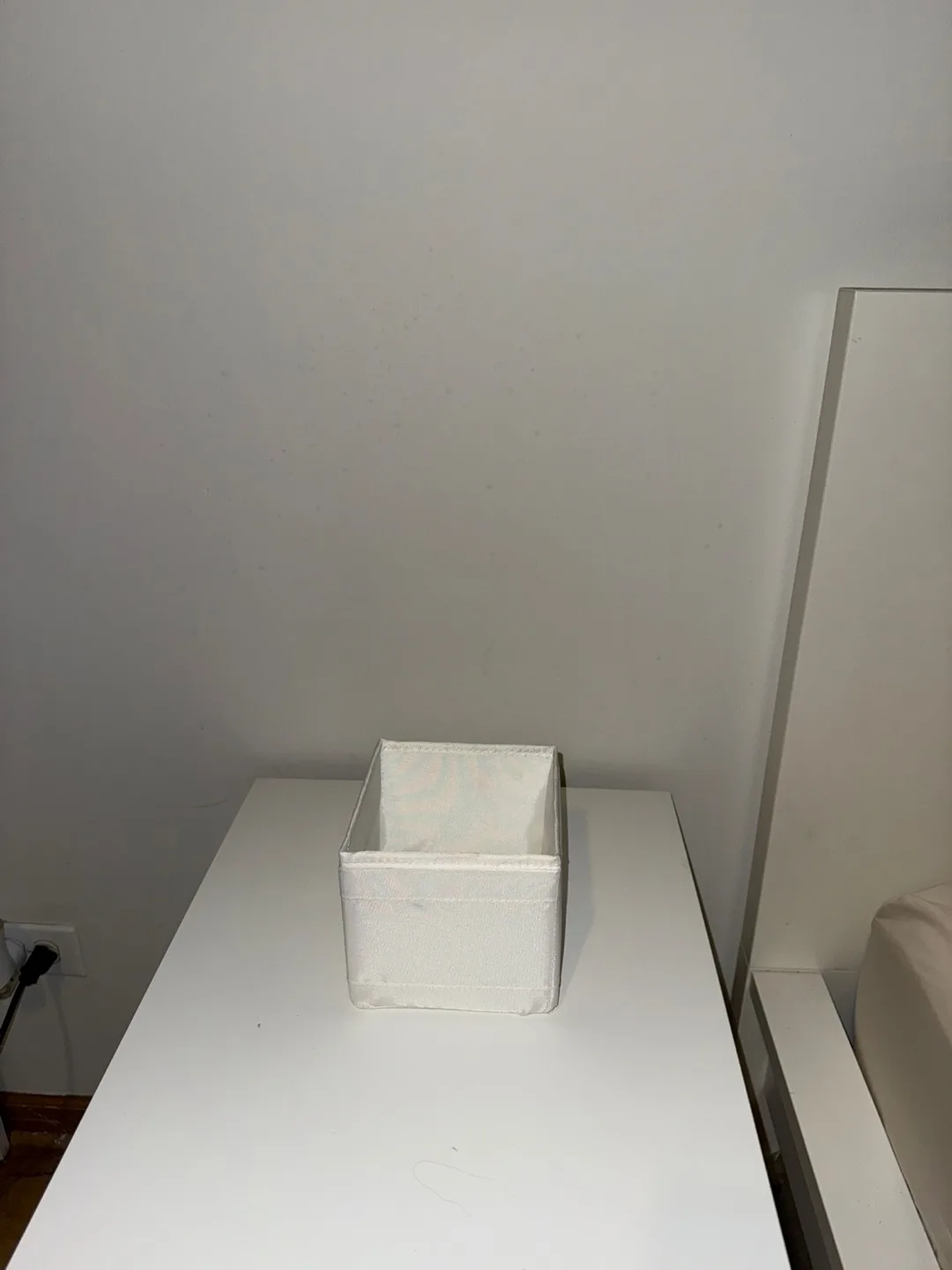 White Fabric Storage Box thumbnail