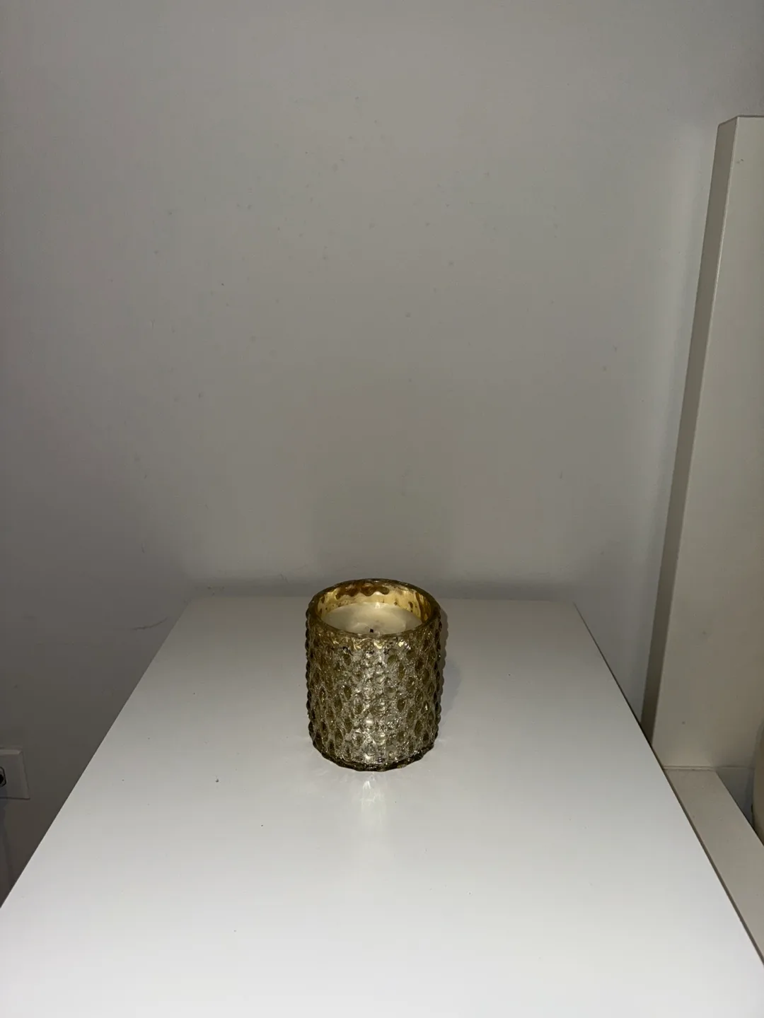 Gold Textured Candle Holder thumbnail