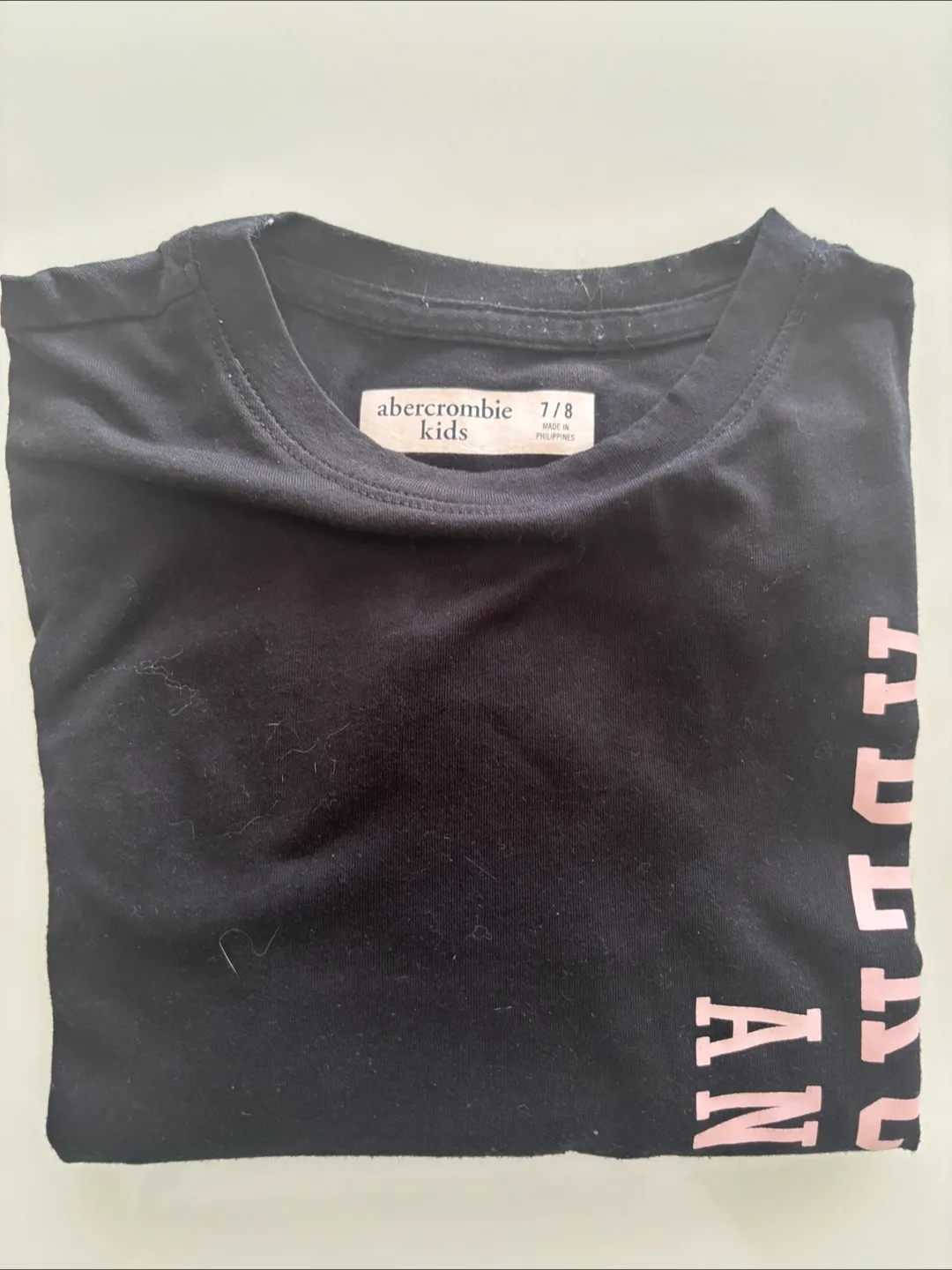 Abercrombie Kids Black Long Sleeve Shirt Size 7/8 thumbnail
