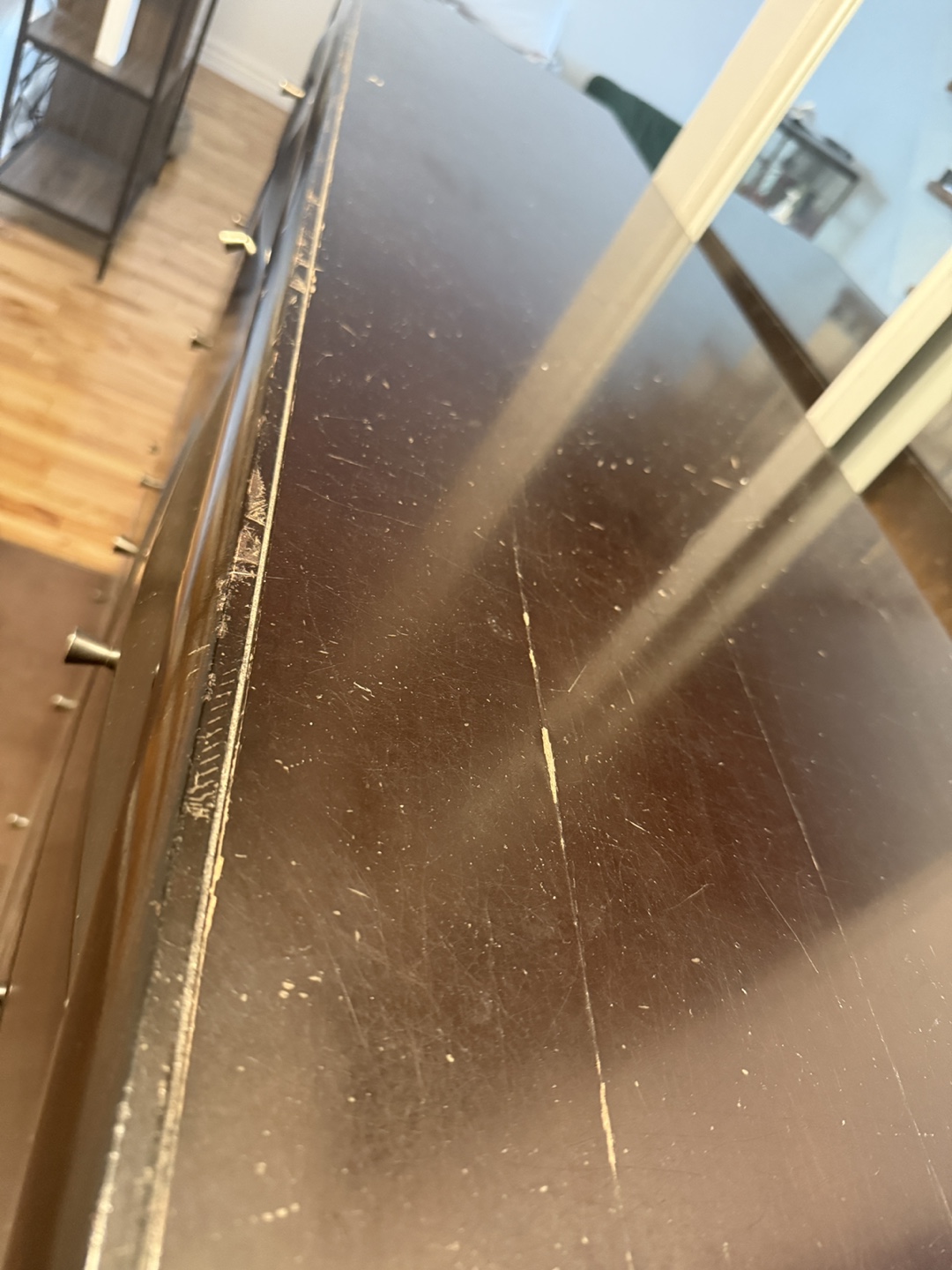 Dark Brown Wood Dresser - photo 2
