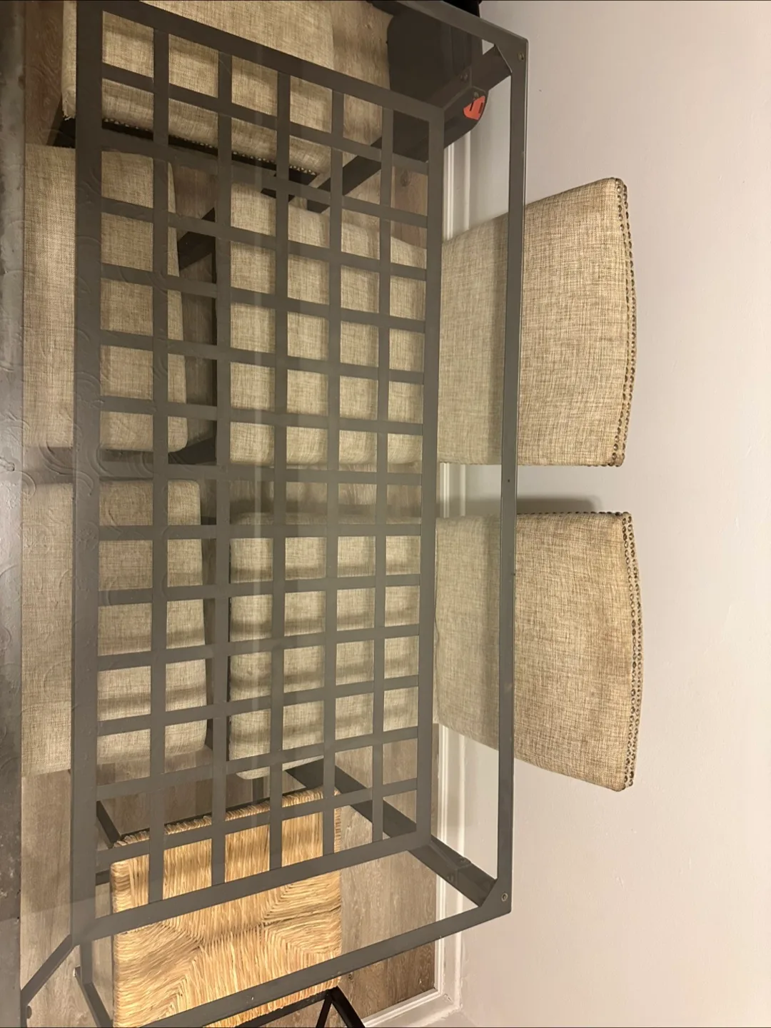 Glass Top Dining Table with 6 Chairs image indicator(4)