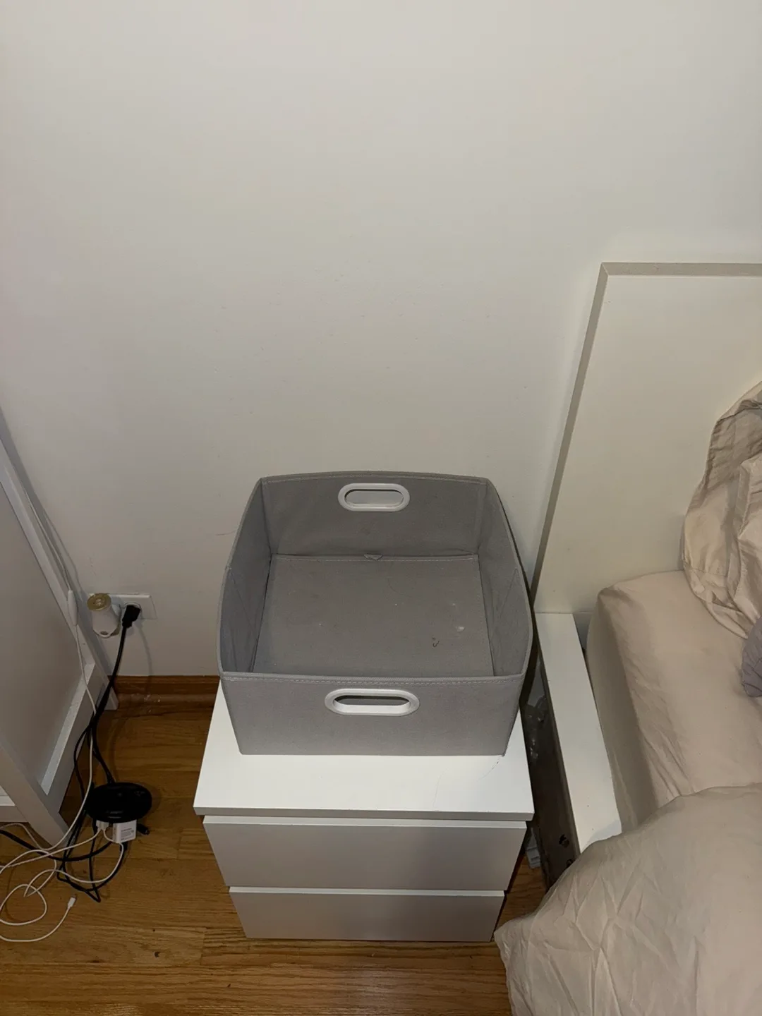 3 Gray Fabric Storage Bin thumbnail