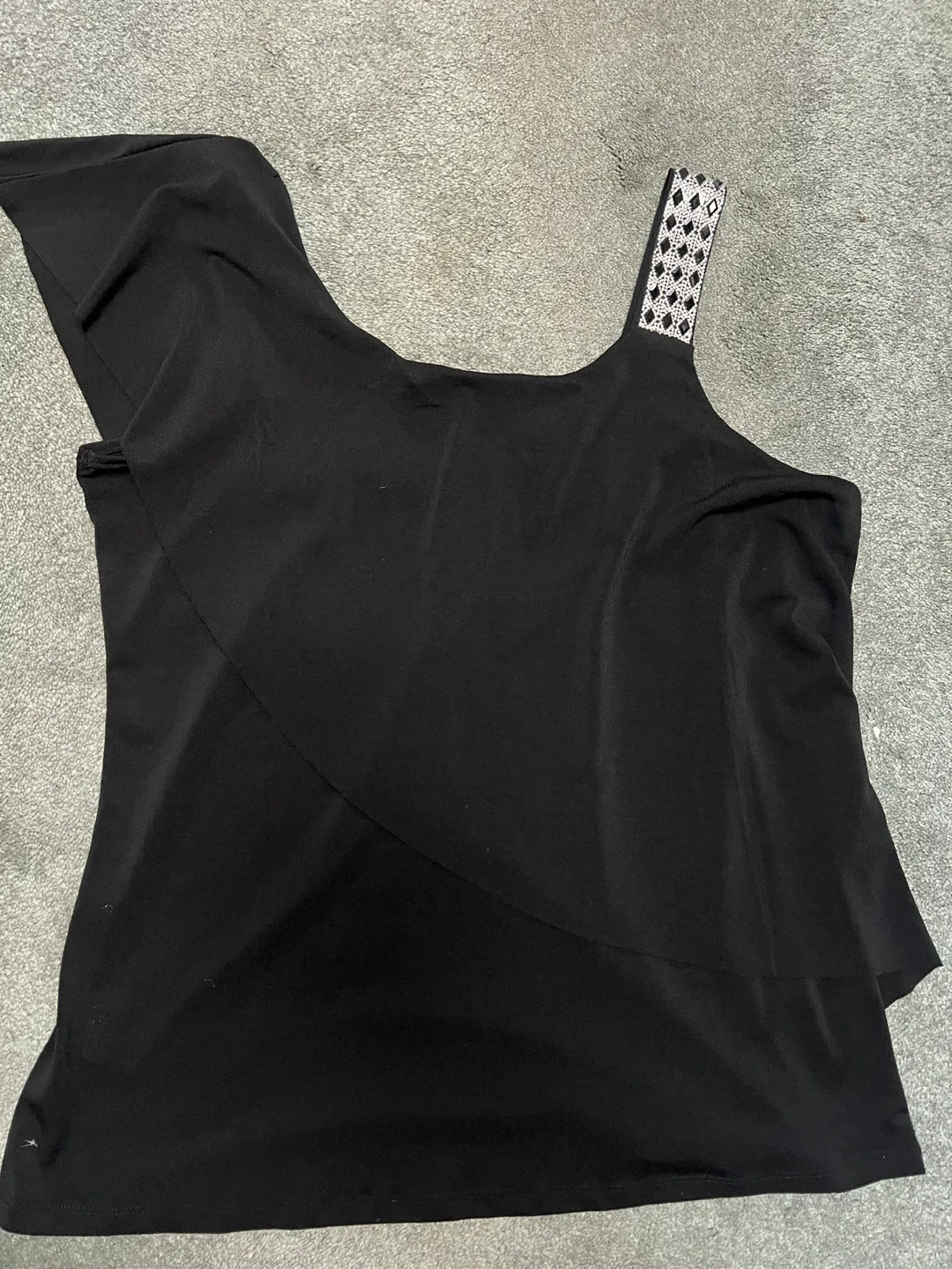 Ross Dress for Less Black One-Shoulder Top image indicator(2)