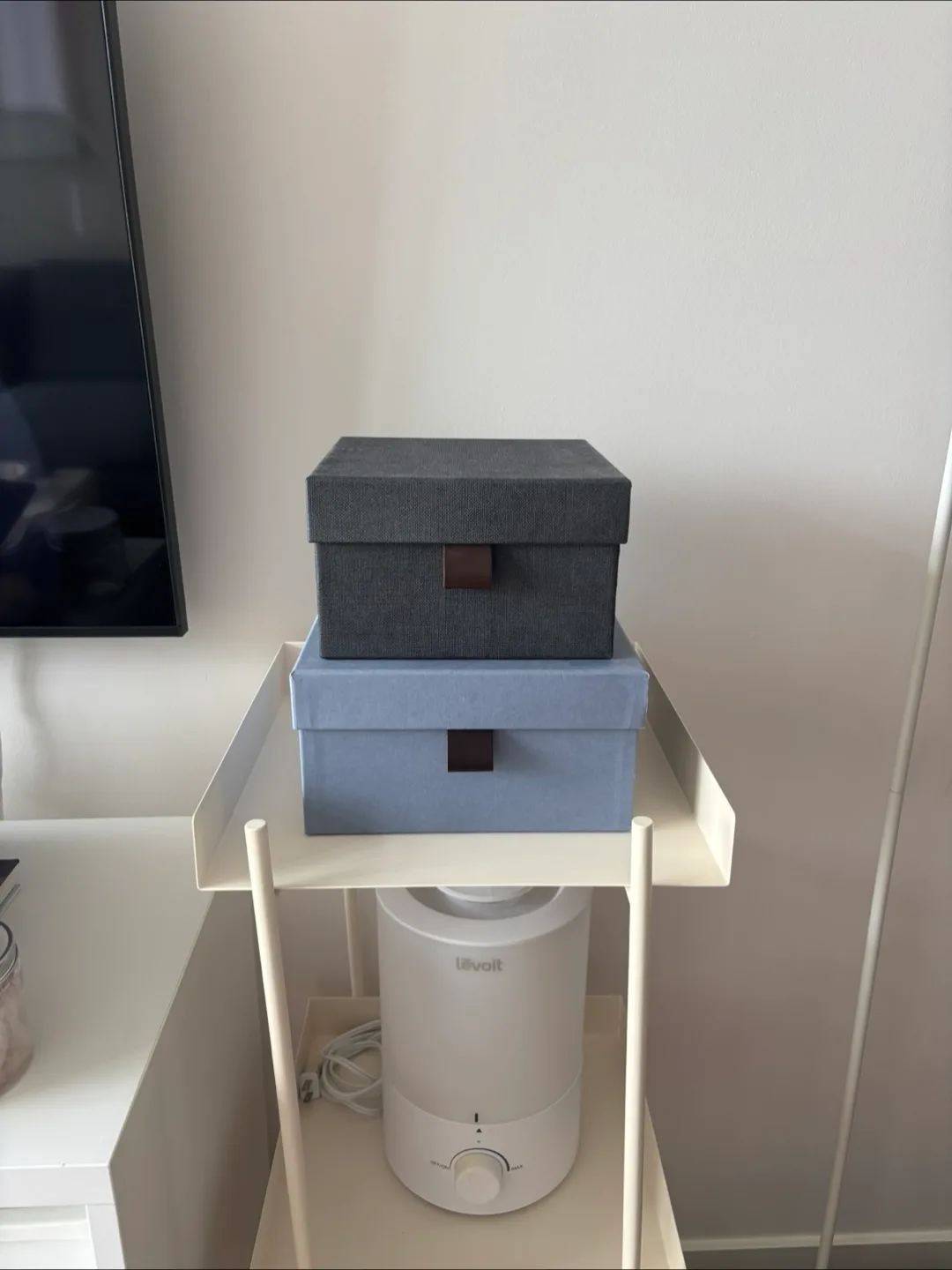 Set of 2 Decorative Storage Boxes, Blue - 2 sets available thumbnail