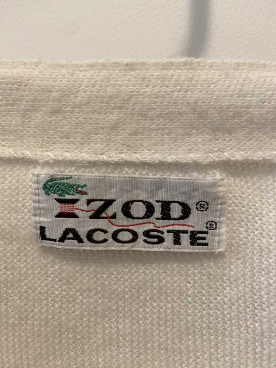 IZOD Lacoste Cream Cardigan - photo 2