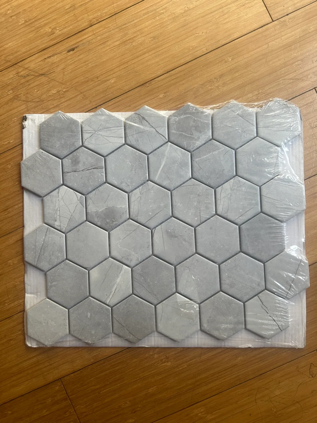 7 MODERN HEX CERAMIC TILES FOR CRAFT PROJECT  11 x 12.5” thumbnail