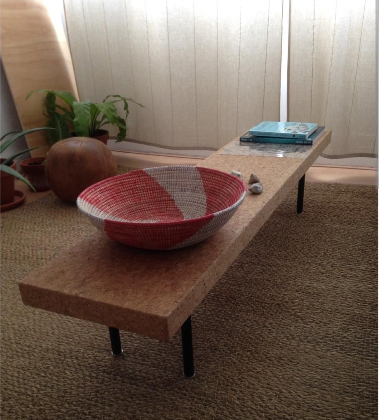 Ikea Sinnerlig cork coffee table