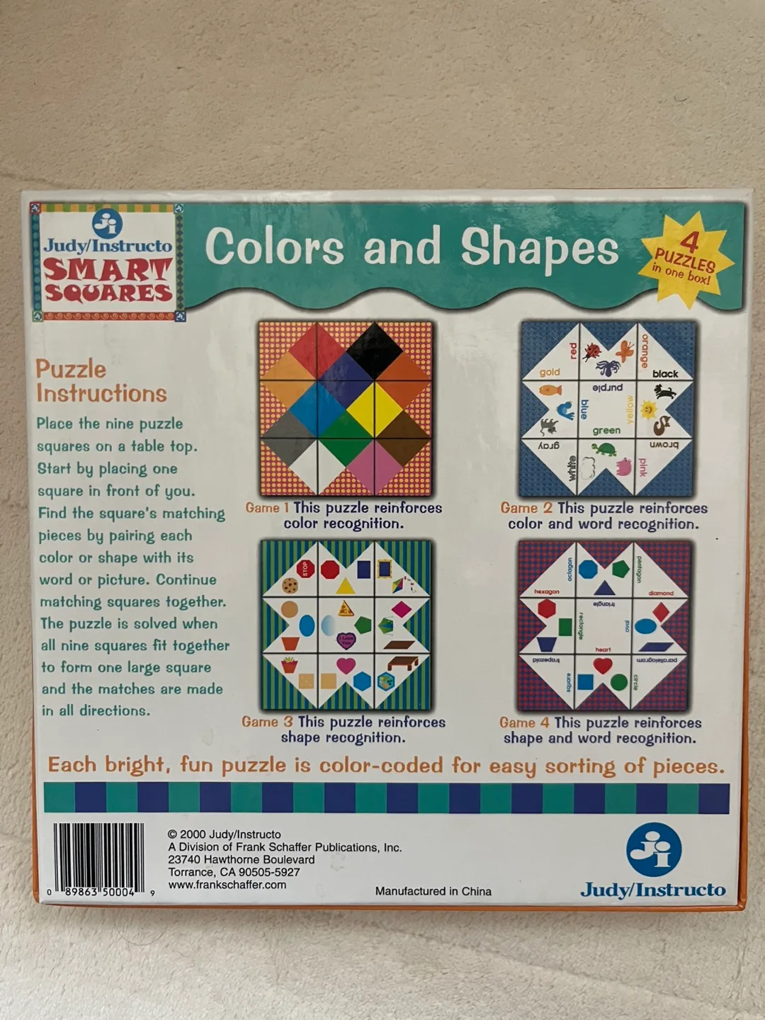 Puzzle Set - Smart Squares Colors and Shapes Puzzle image indicator(2)