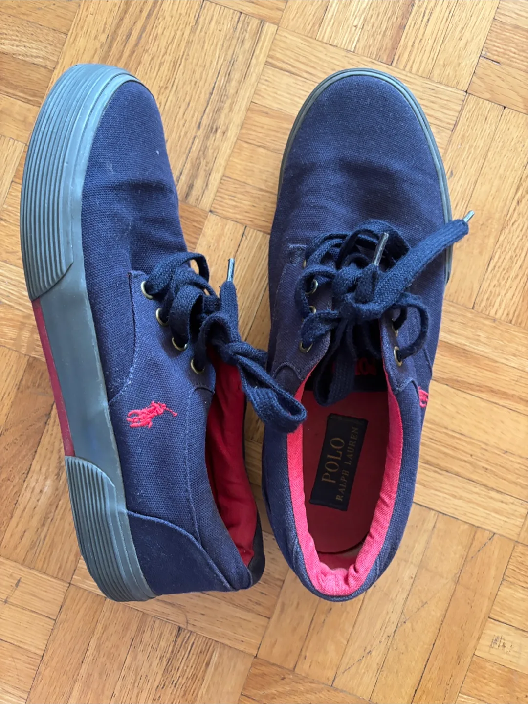 Polo Ralph Lauren Blue Canvas Sneakers image indicator(2)