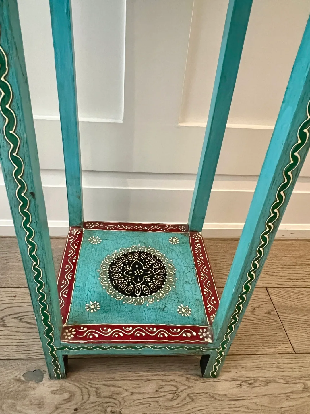 Decorated Accent Table with Drawer image indicator(4)