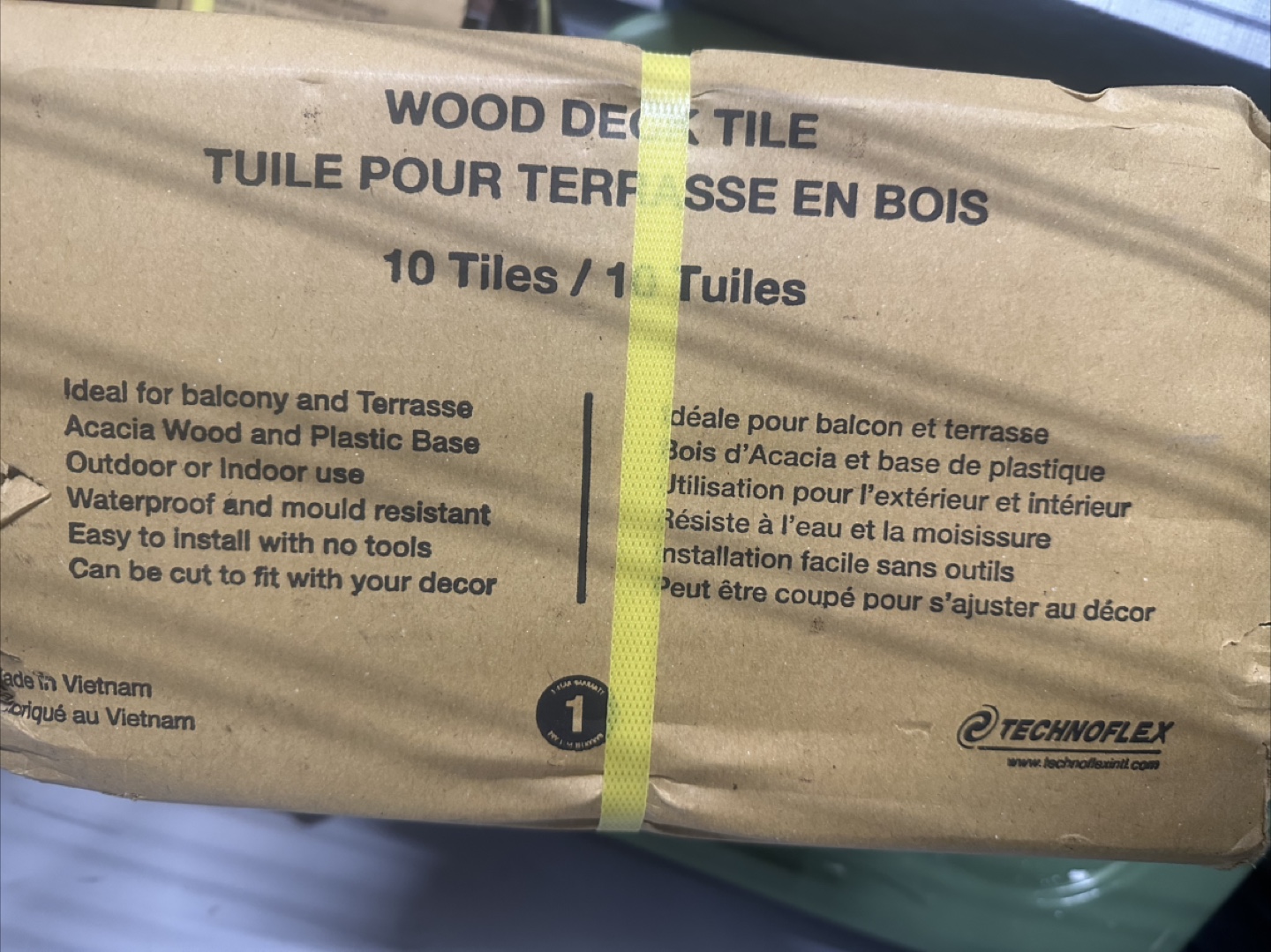 2 Packs (Technoflex Wood Deck Tiles - 10 Tiles) - photo 3
