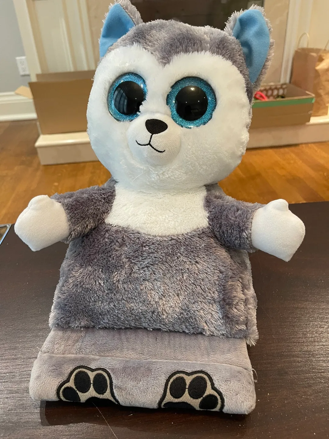 Ty Beanie Boo iPad stand - Slush Husky 🧡 image indicator(2)
