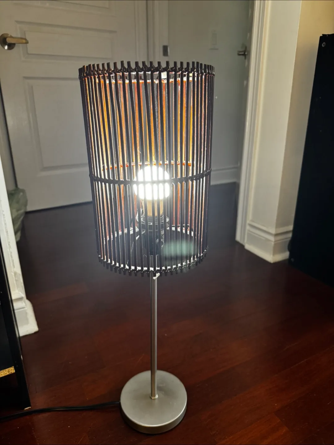 Floor Lamp with Woven Shade thumbnail