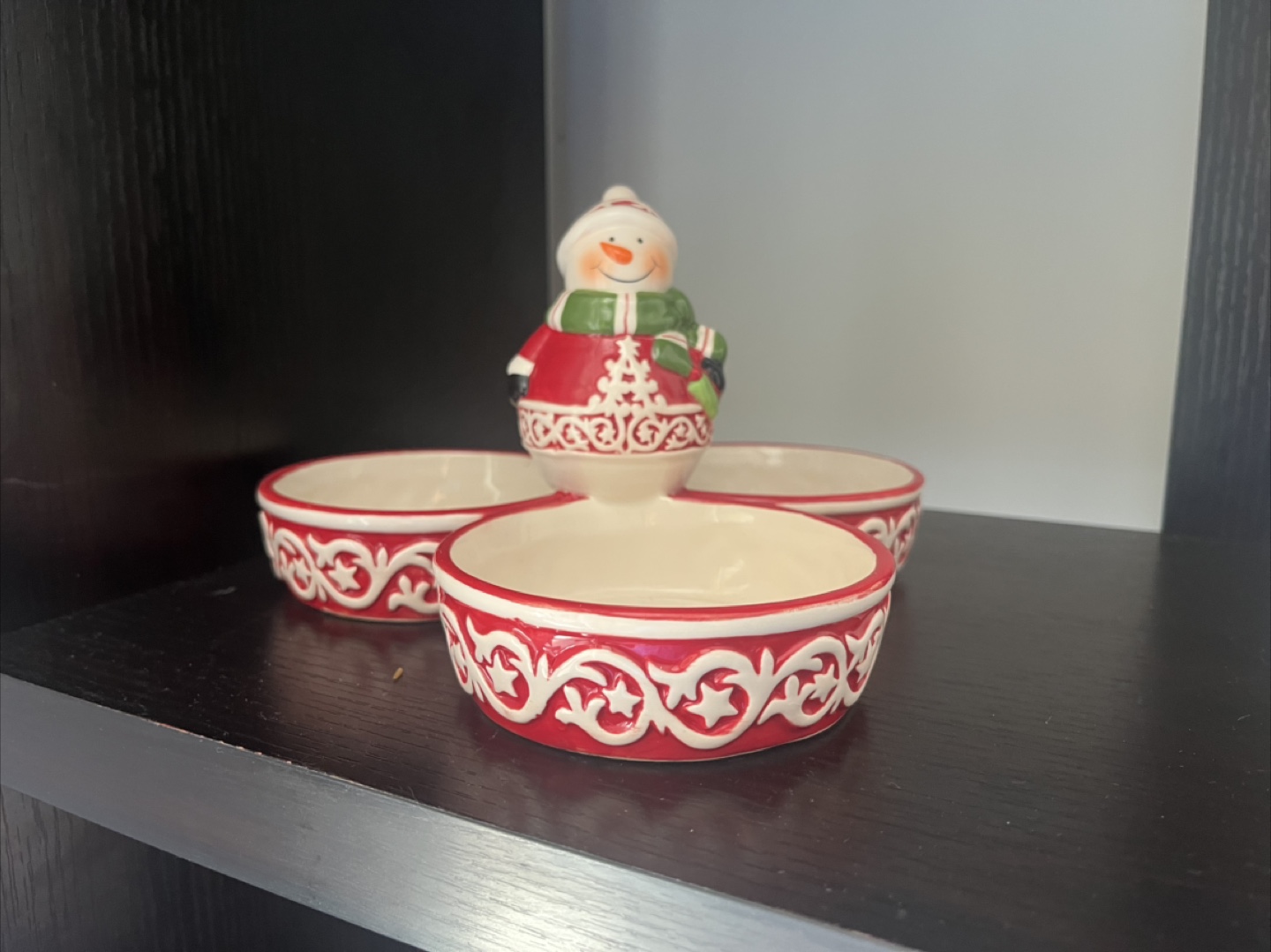 Festive Snowman Ceramic Dip Set & Salt/Pepper Shakers - photo 5