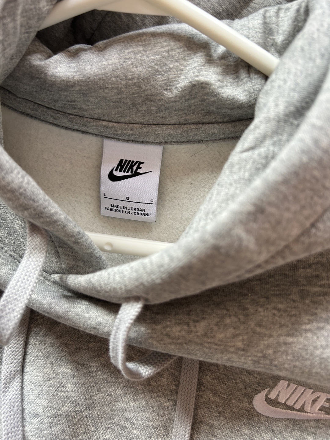 Nike Grey Hoodie - Size Large - photo 3