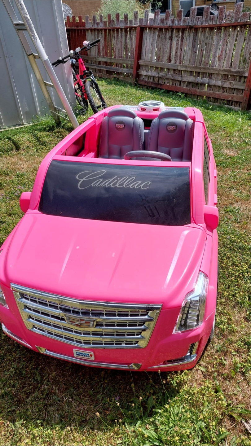 Pink Cadillac Barbie Ride-On Car