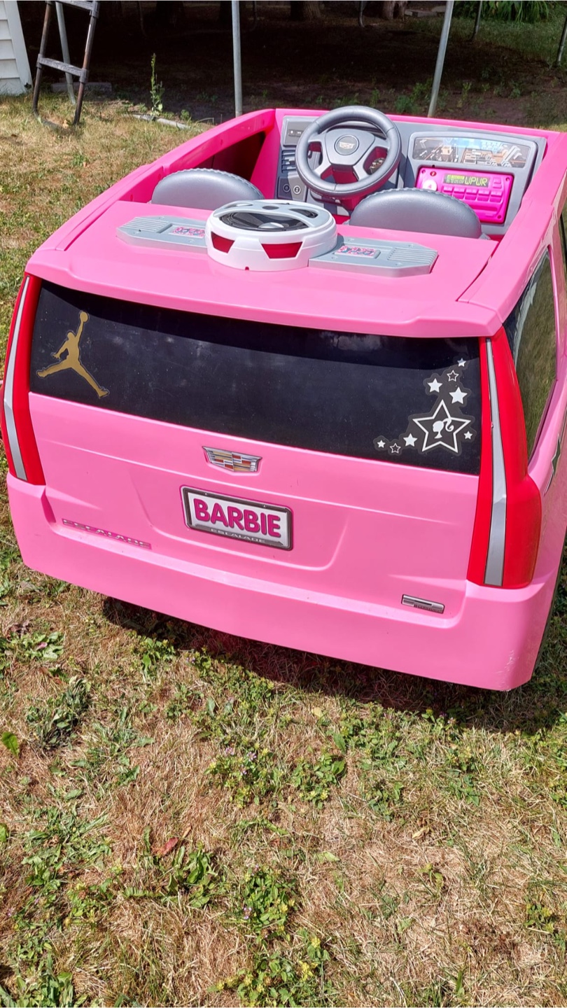 Pink Cadillac Barbie Ride-On Car - photo 4