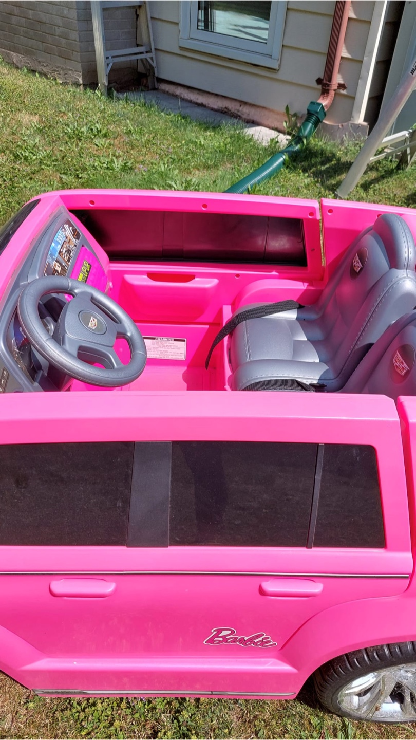Pink Cadillac Barbie Ride-On Car - photo 3