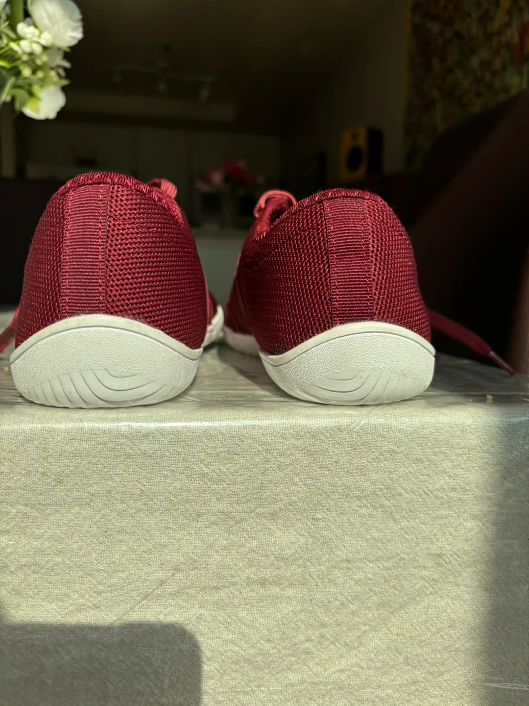 Vivobarefoot Primus Knit Burgundy Size 9 image indicator(4)
