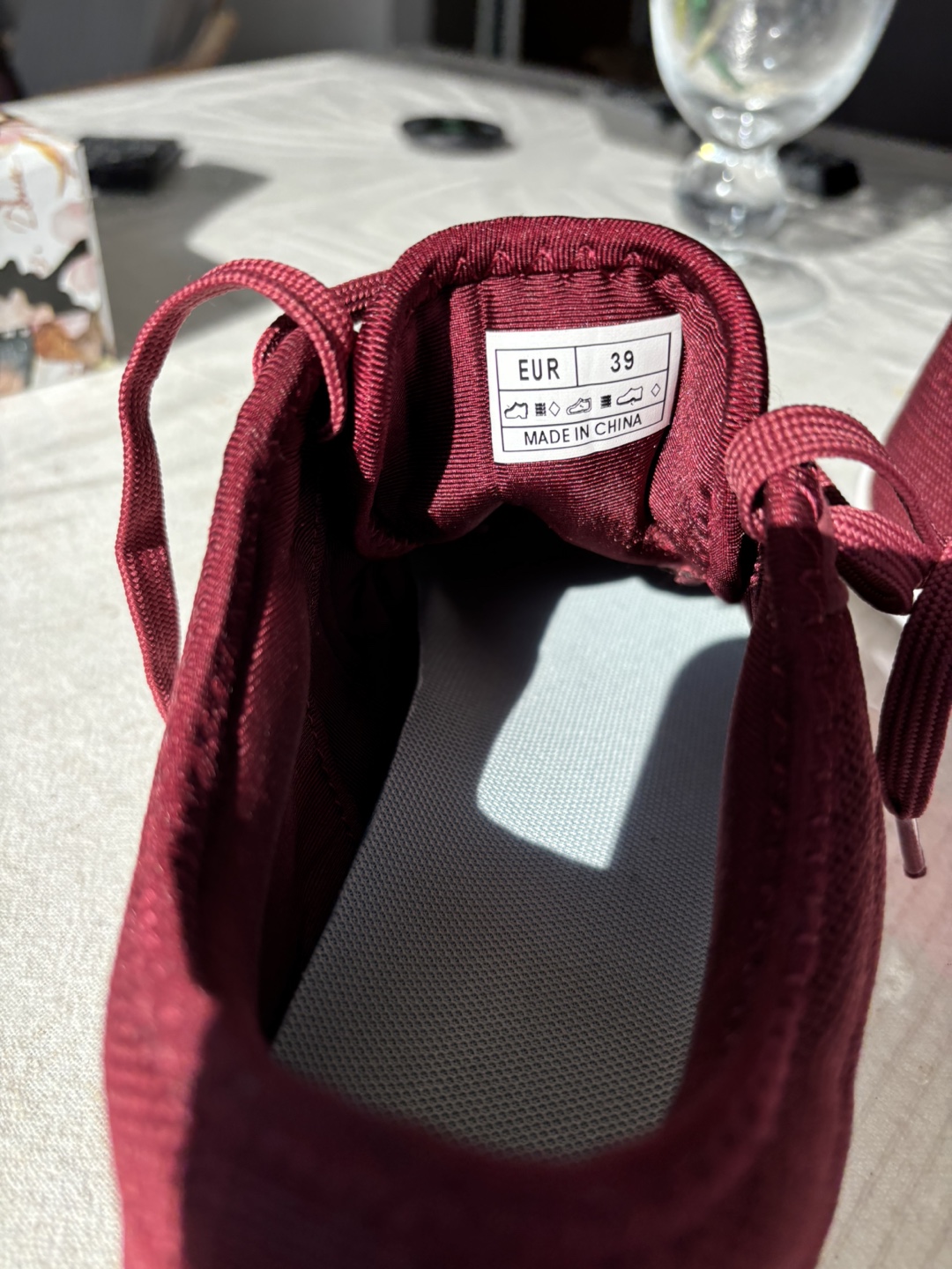 Vivobarefoot Primus Knit Burgundy Size 9 - photo 2