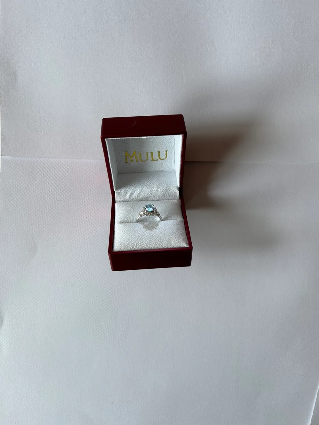MULU Ring size 7- Sterling Silver and Aquamarine image indicator(2)
