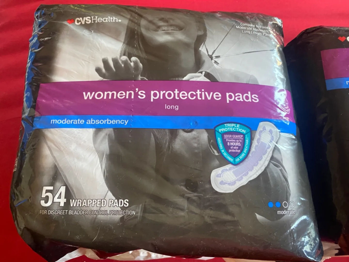 CVS Health Women's Protective Pads, Long, 54 Count thumbnail