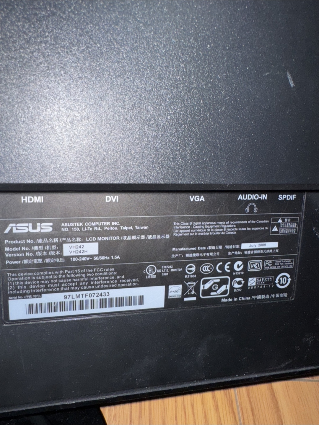 ASUS 24 Monitor - photo 2