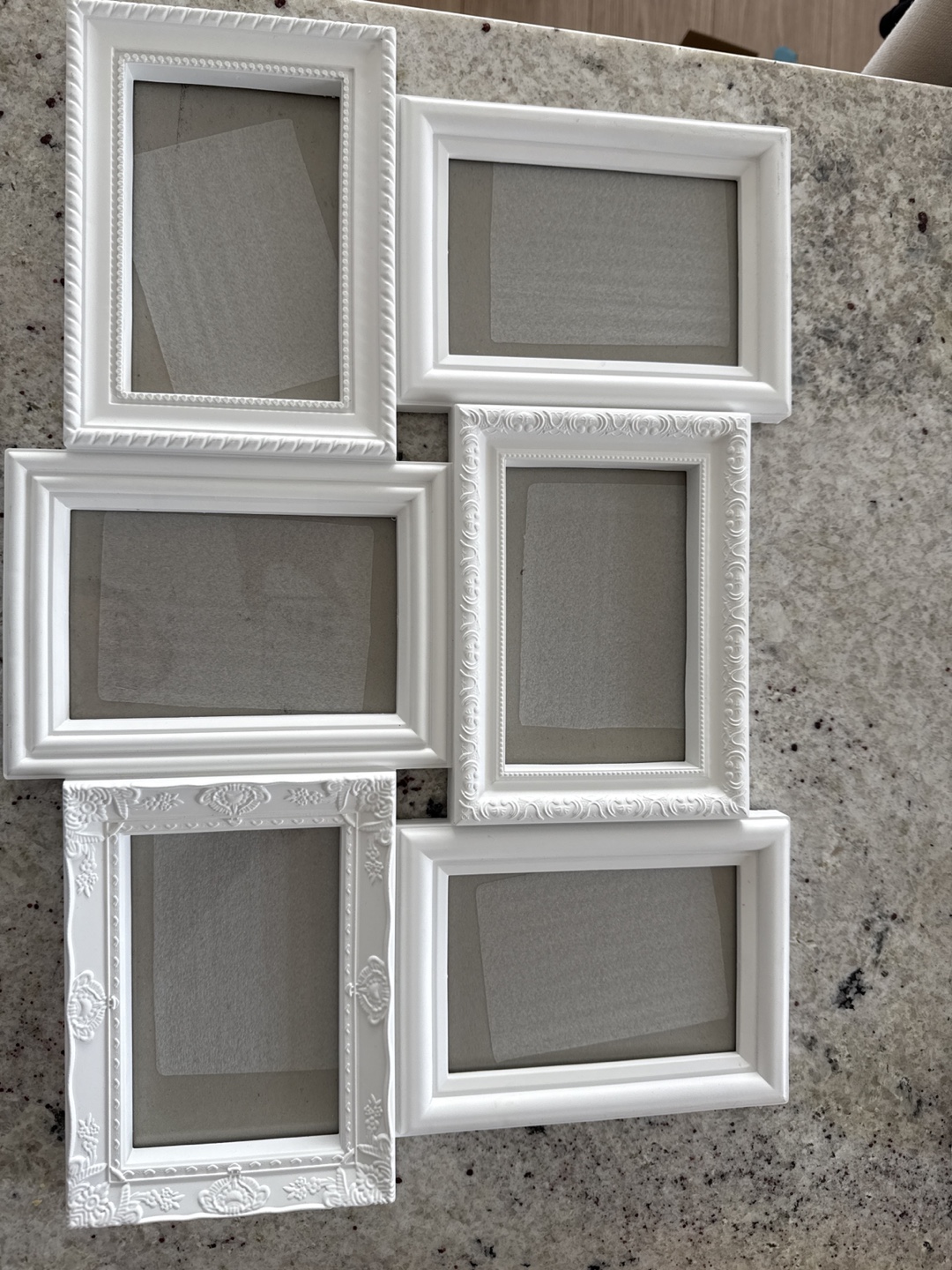 White Collage Picture Frame - Holds 6 Photos