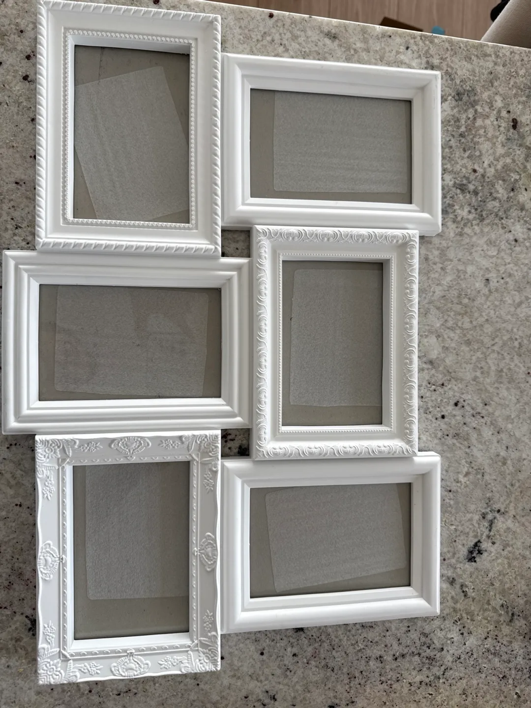 White Collage Picture Frame - Holds 6 Photos thumbnail