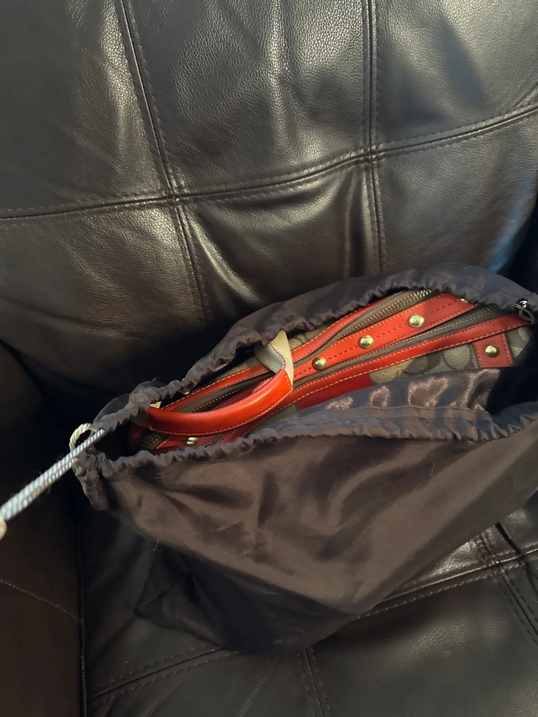 Coach Heritage Stripe Zip Satchel image indicator(4)