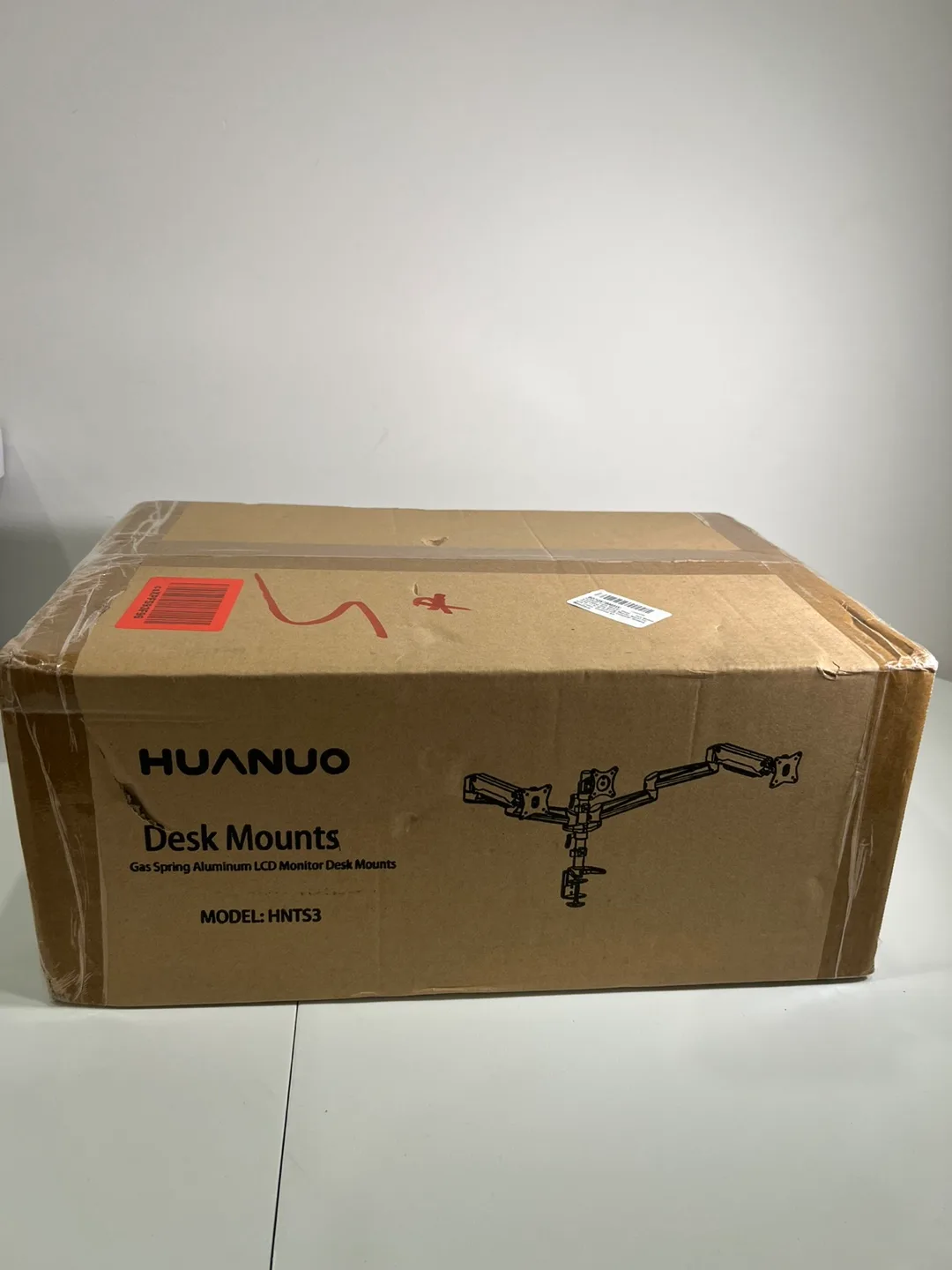 HUANUO Triple Monitor Mount - Supports 32" Screens image indicator(9)