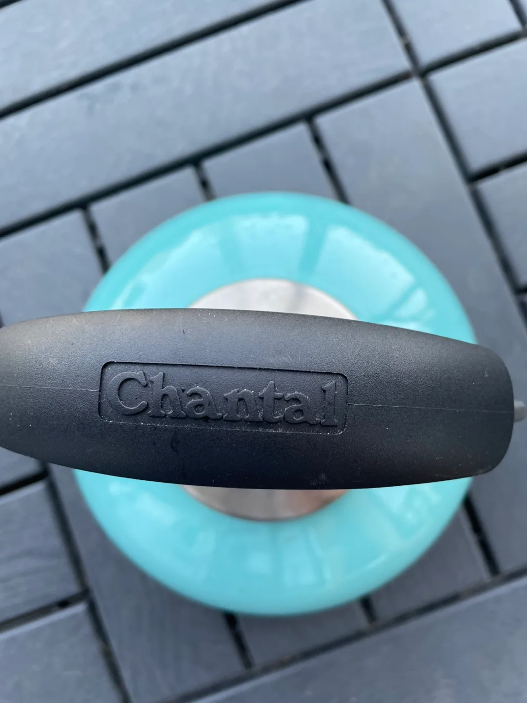 Chantal Teal Enamel-on-Steel Teakettle image indicator(2)