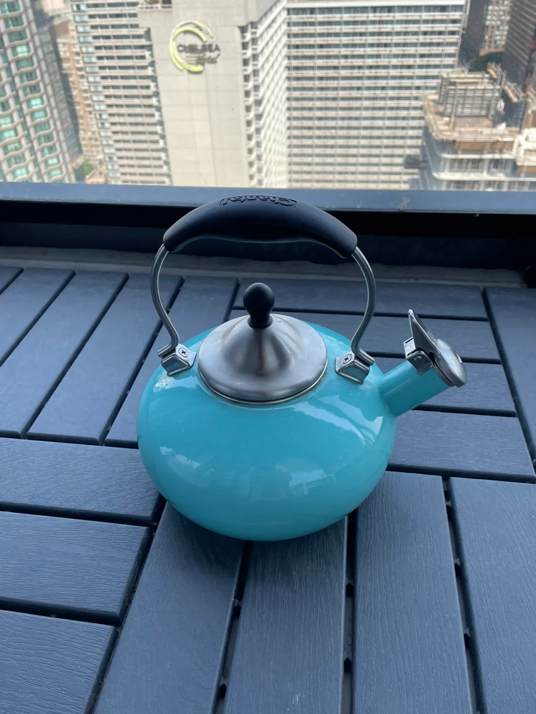 Chantal Teal Enamel-on-Steel Teakettle thumbnail