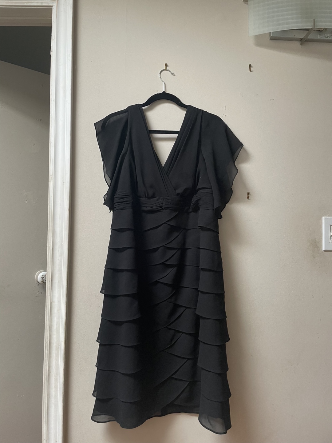 Michel Antoni Black Tiered Dress