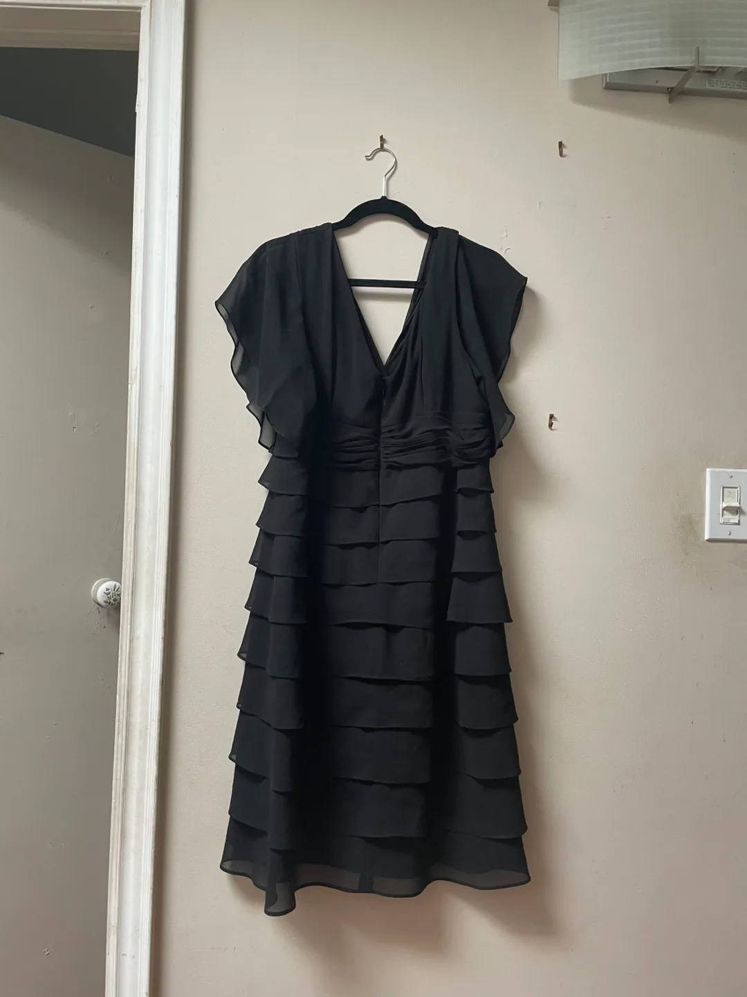 Michel Antoni Black Tiered Dress image indicator(2)
