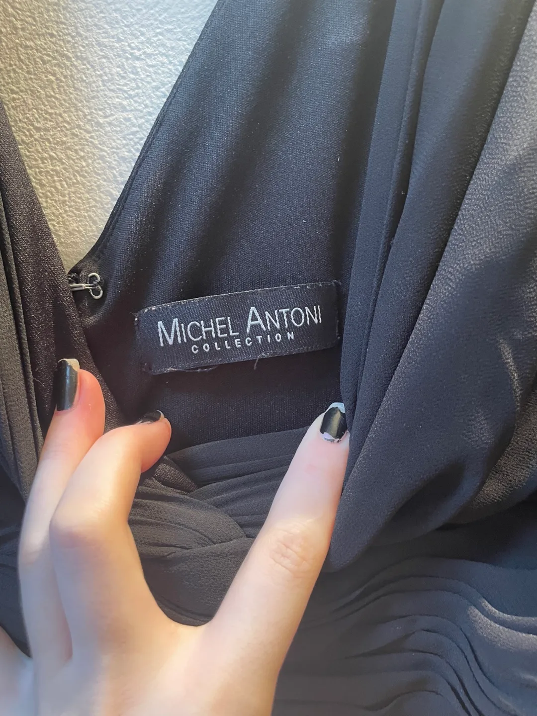 Michel Antoni Black Tiered Dress image indicator(3)