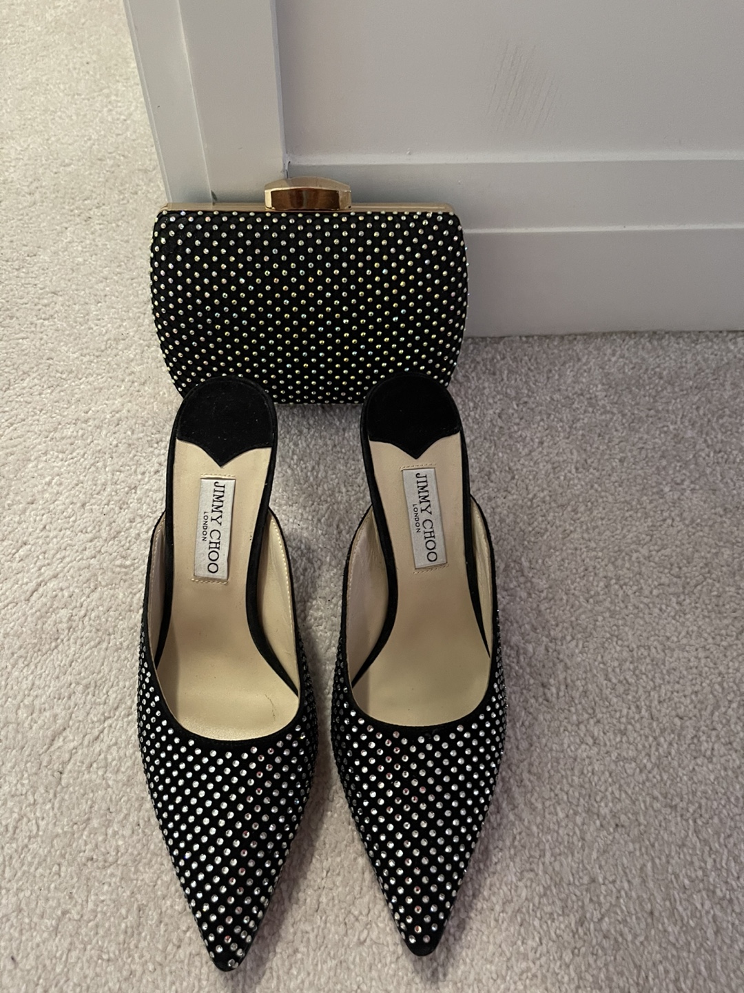 Jimmy Choo Clutch & Heels Set