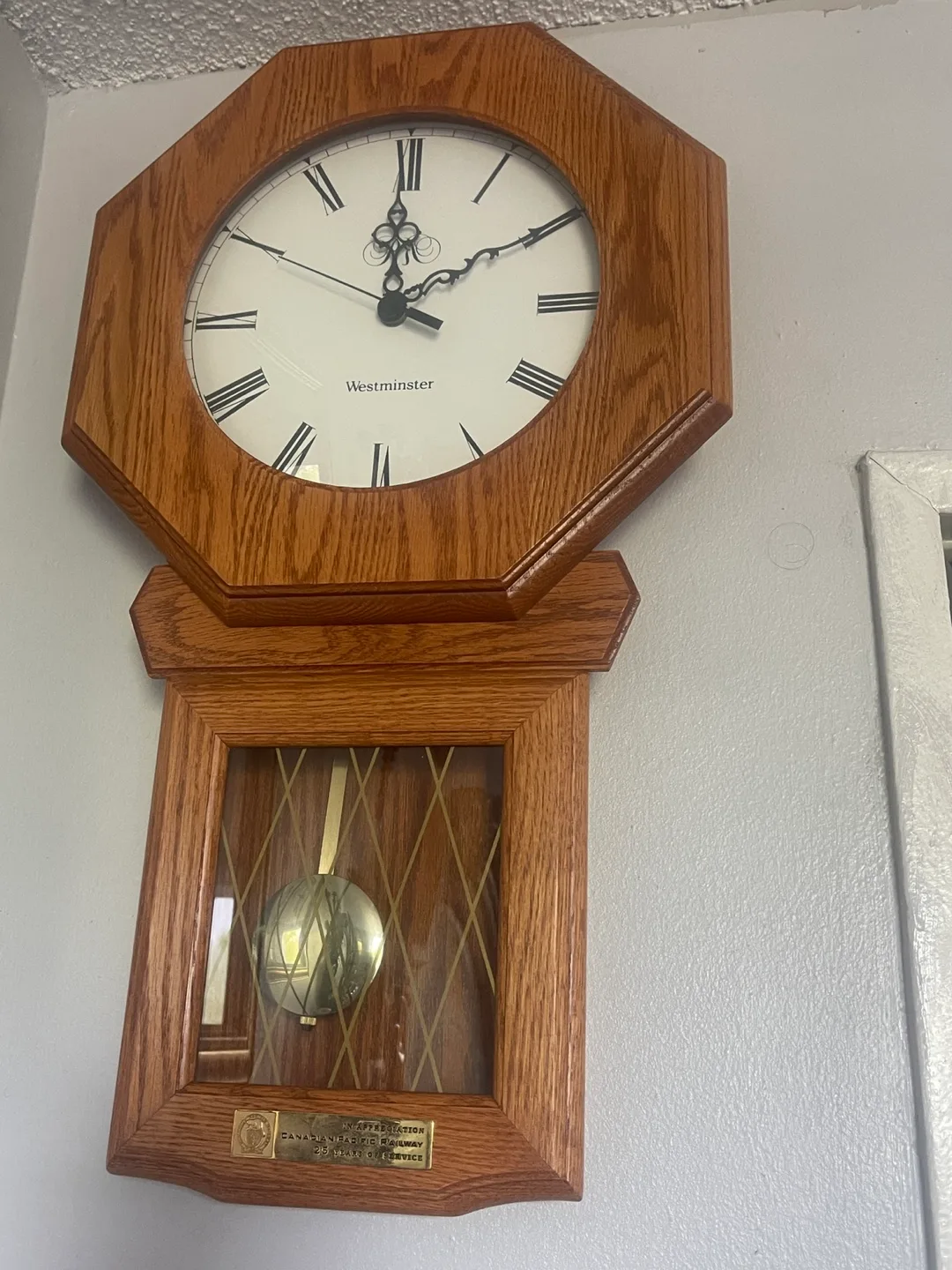 Westminster Wall Clock with Pendulum thumbnail