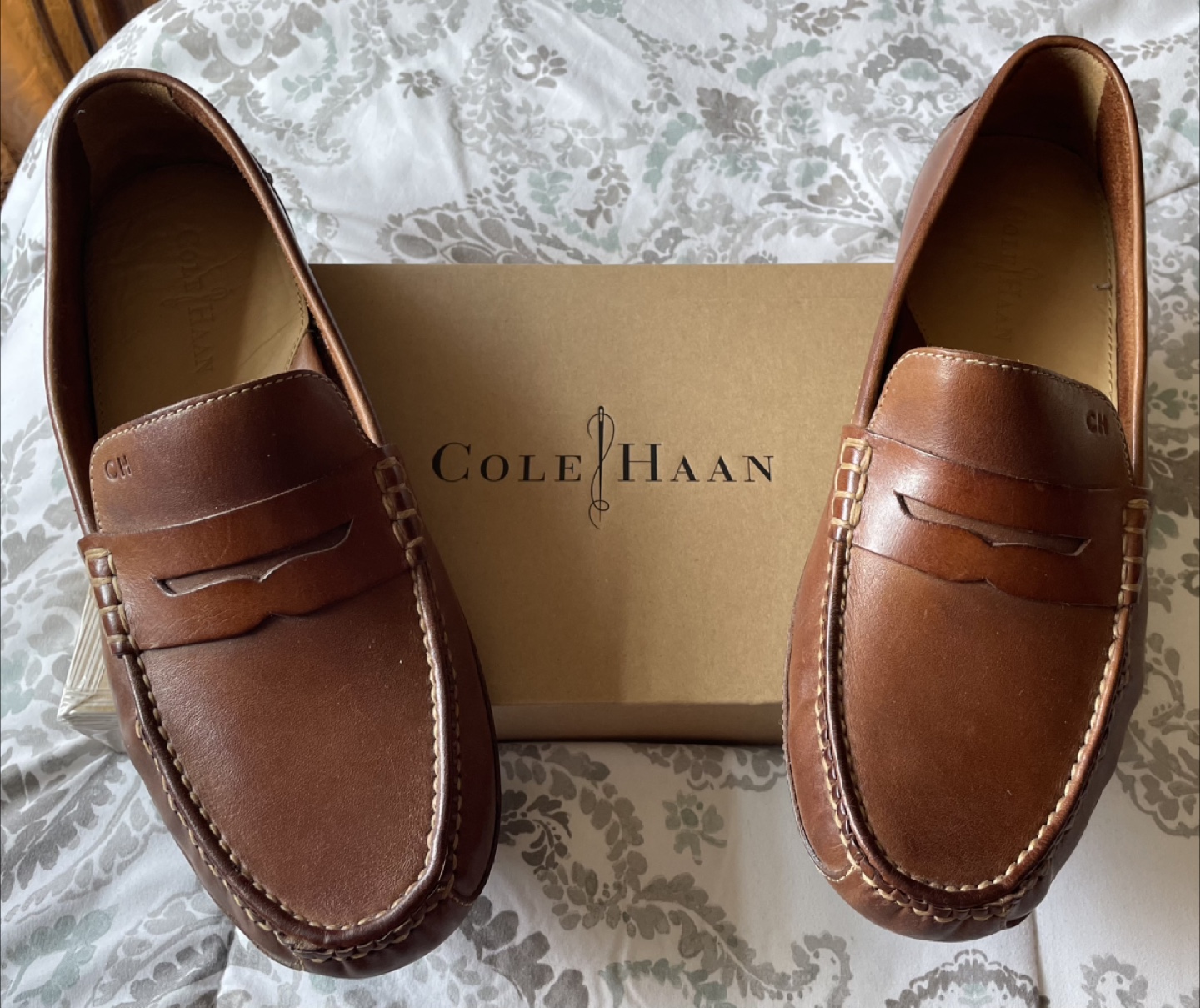 Cole Haan Men Leather Loafers - Size 10