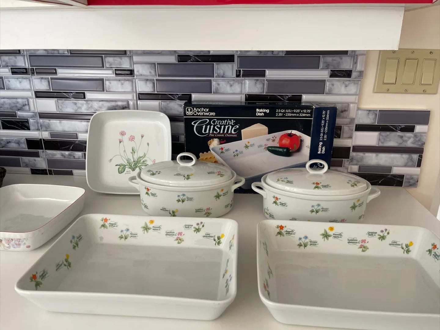 Anchor Hocking Creative Cuisine & Royal Porcelain Botanica Set thumbnail