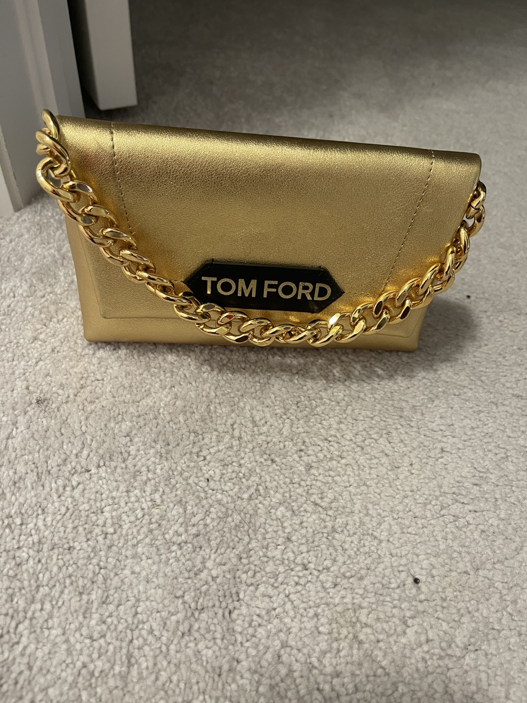 Tom Ford Gold Chain Clutch