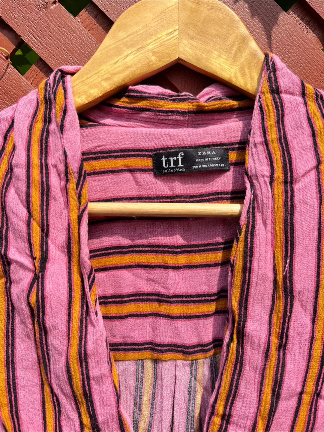 Zara TRF Collection Striped Blouse - Size M image indicator(2)