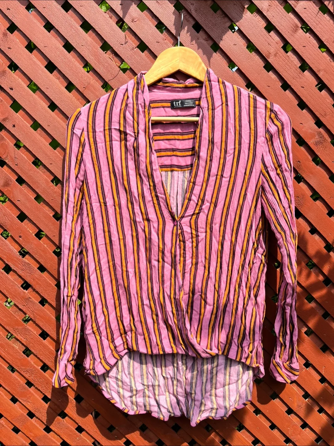 Zara TRF Collection Striped Blouse - Size M thumbnail