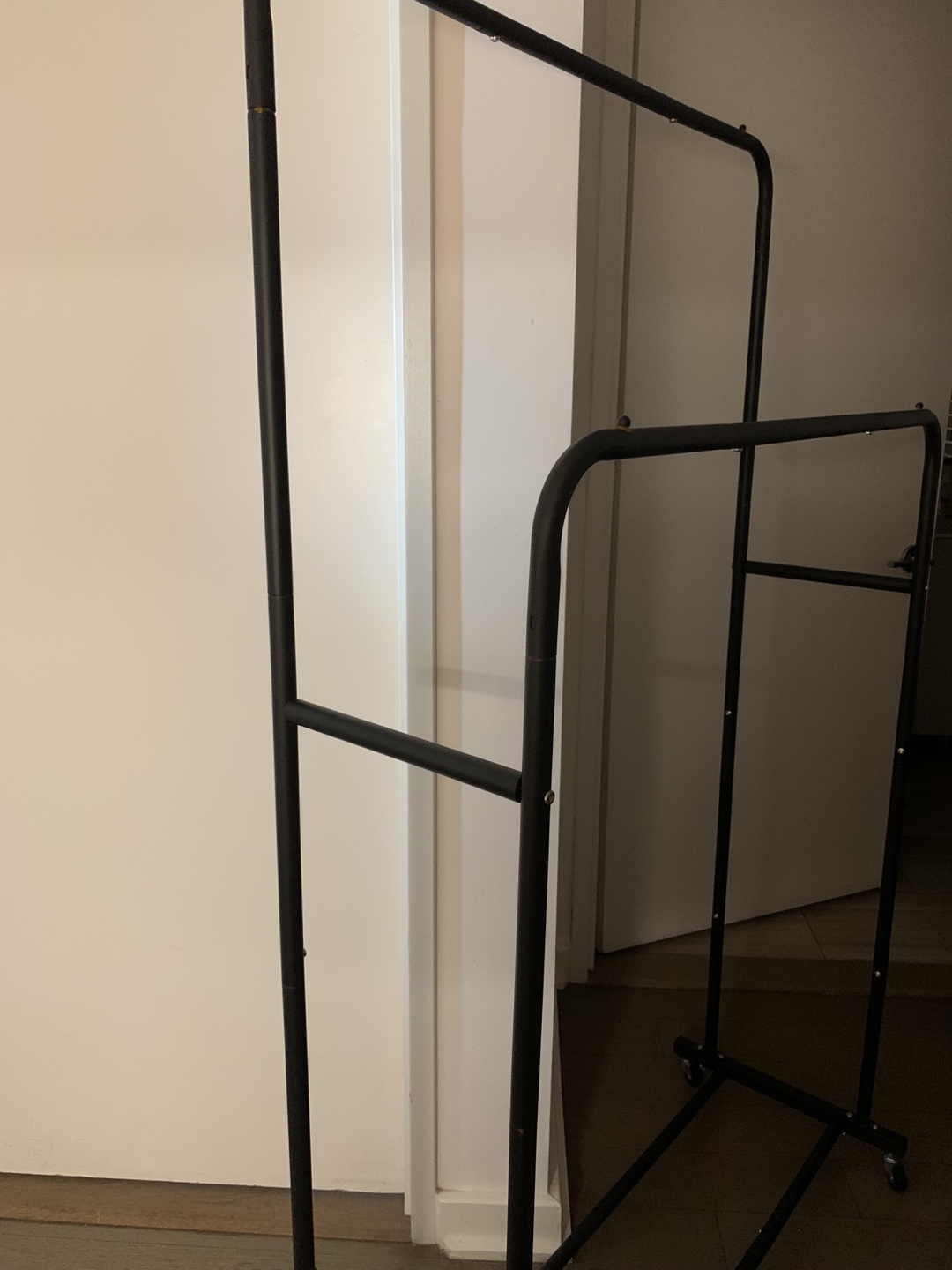 Double Rod Clothing Rack (Black) - photo 2