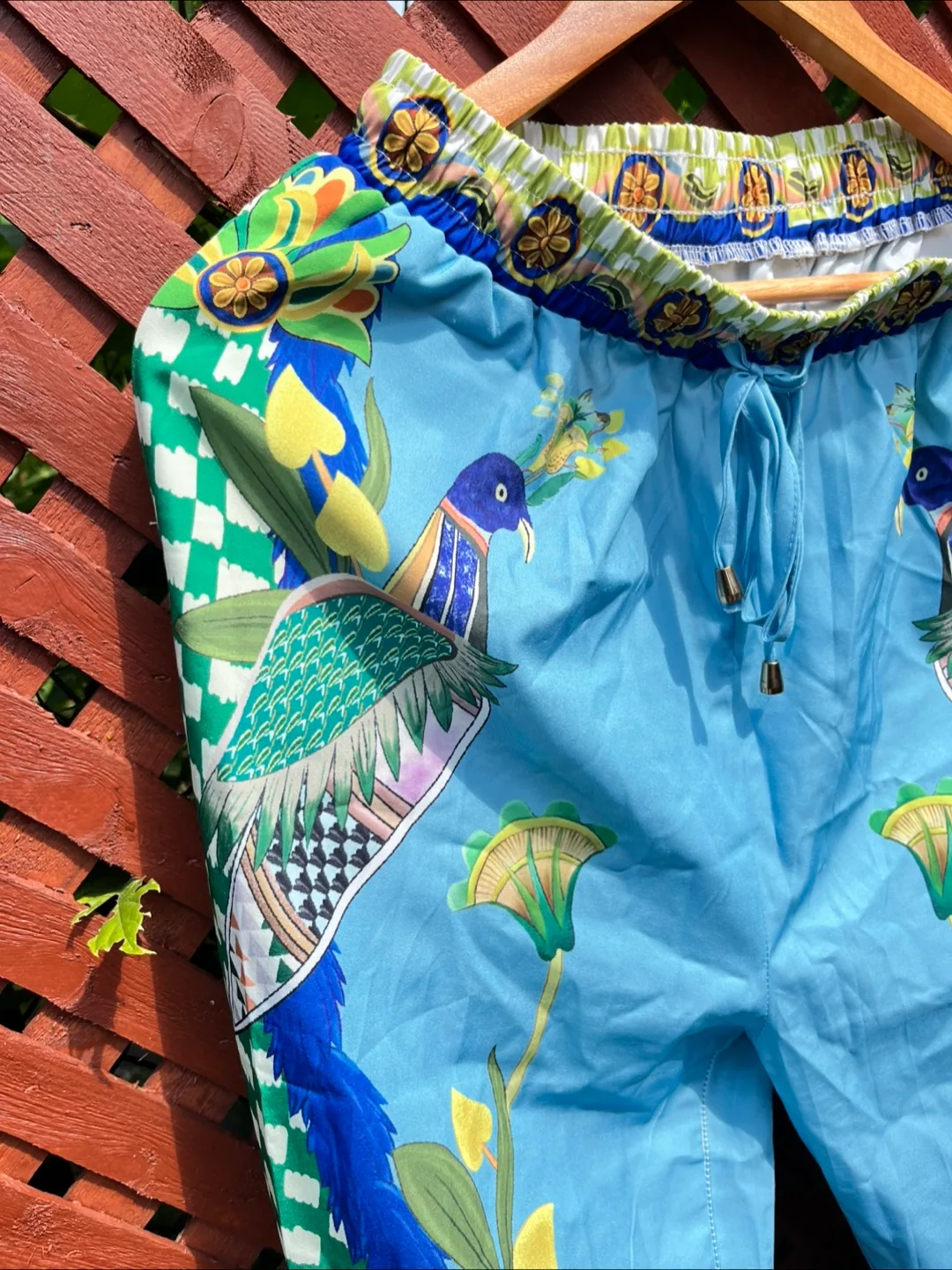 Matching Blue Floral Print Shirt & Pants Set image indicator(6)