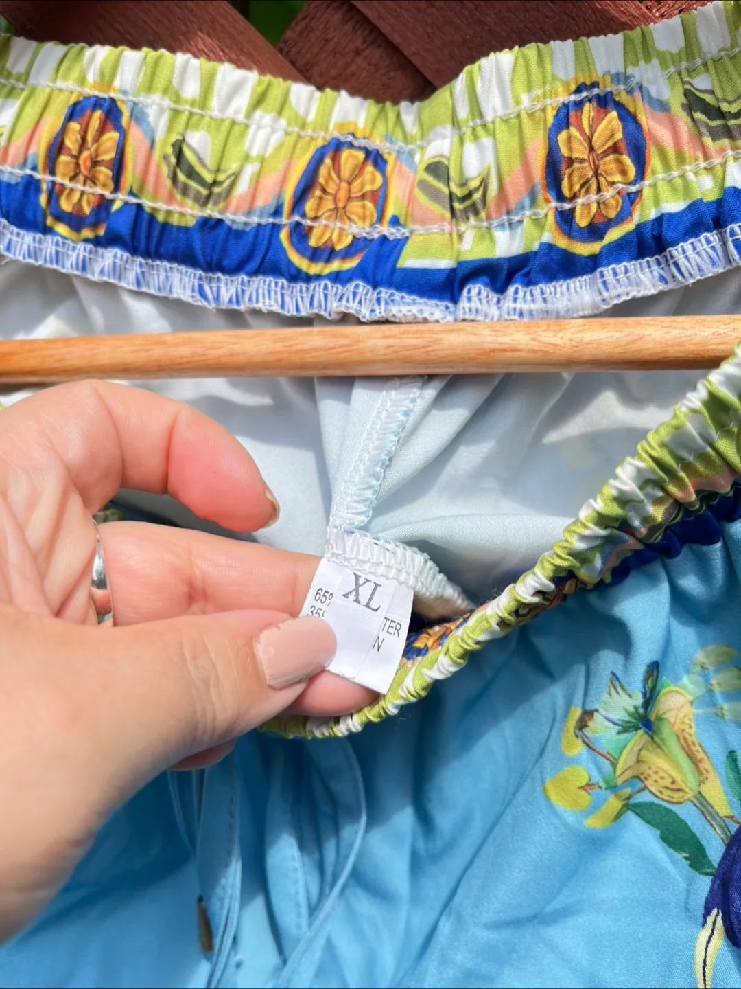 Matching Blue Floral Print Shirt & Pants Set image indicator(8)