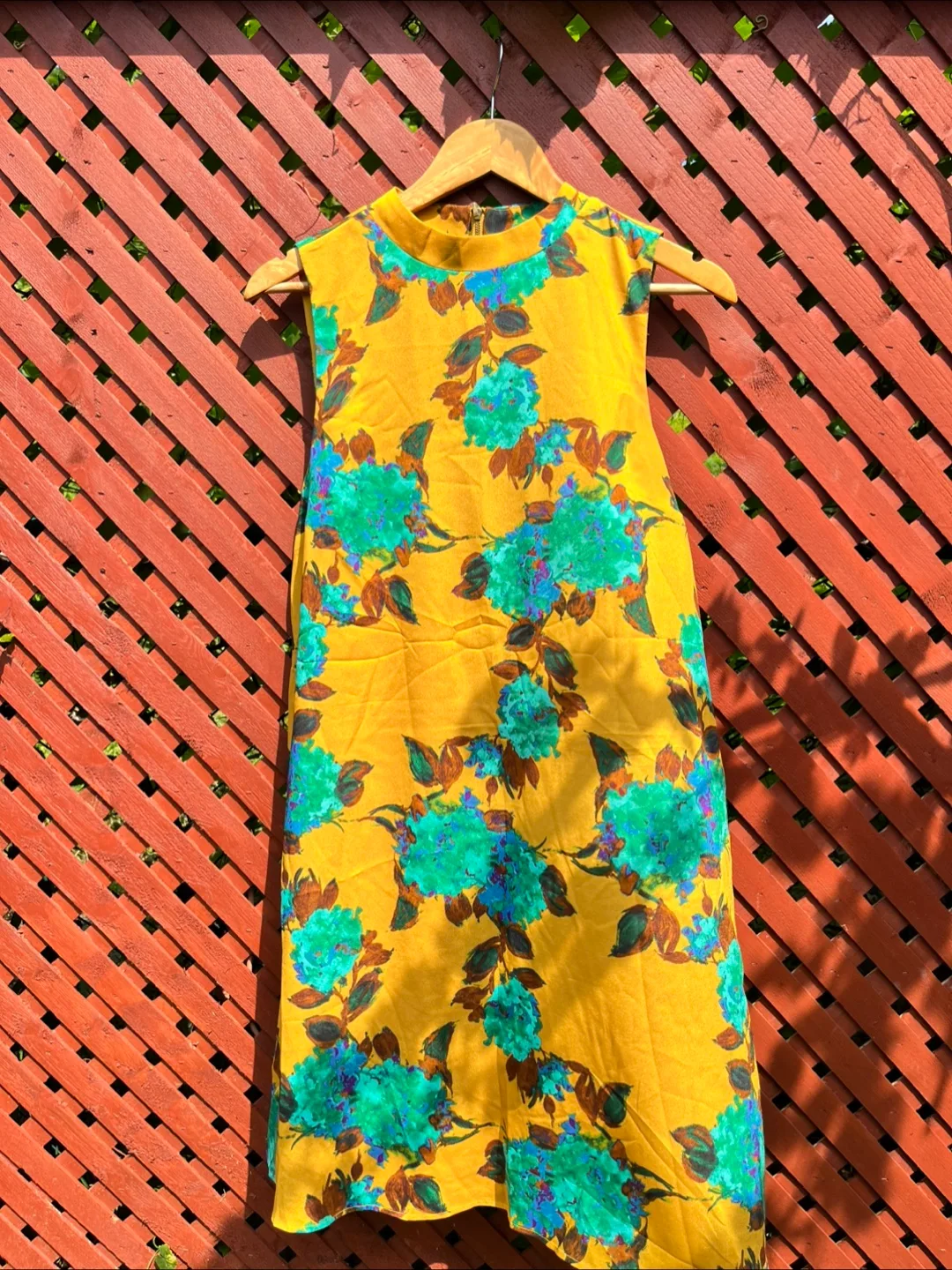 Yellow Floral Sleeveless Dress image indicator(2)