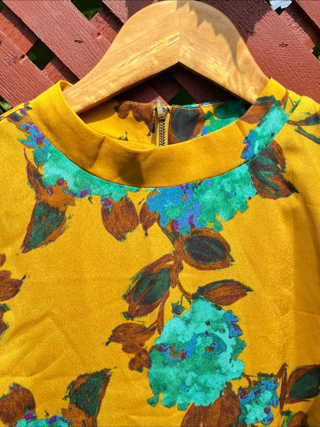 Yellow Floral Sleeveless Dress image indicator(5)